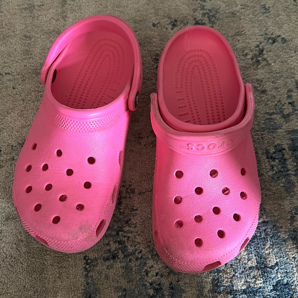 Used hot pink Crocs!!